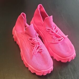 New, Vibrant Pink Women's Sneakers - 12 M Women